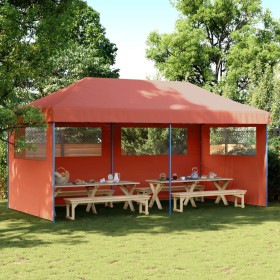 Pop-Up-Partyzelt, faltbar, 3 Terrakotta-Seitenwände von vidaXL, Zelte und Pavillons - Ref: Foro24-4004949, Preis: 207,33 €, R...