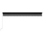 Toldo retráctil manual con luz LED gris antracita 600x300 cm de vidaXL, Toldos - Ref: Foro24-3068964, Precio: 511,16 €, Descu...