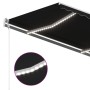 Toldo manual retráctil con LED gris antracita 450x350 cm de vidaXL, Toldos - Ref: Foro24-3069004, Precio: 381,57 €, Descuento: %