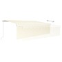 Manual retractable awning with blind and cream LED 5x3 m by vidaXL, Awnings - Ref: Foro24-3069342, Price: 447,28 €, Discount: %