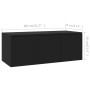 Mueble para TV madera contrachapada negro 80x34x30 cm de vidaXL, Muebles TV - Ref: Foro24-801860, Precio: 60,10 €, Descuento: %