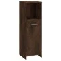 3-piece bathroom furniture set smoked oak plywood by vidaXL, Bathroom furniture - Ref: Foro24-3154406, Price: 89,52 €, Discou...