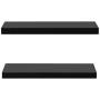 Floating wall shelves 2 units black 60x20x3.8 cm by vidaXL, Shelves and shelves - Ref: Foro24-288201, Price: 42,93 €, Discoun...