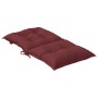 Cojines para silla respaldo bajo 6 ud tela rojo tinto melange de vidaXL, Cojines para sillas y sofás - Ref: Foro24-4002408, P...