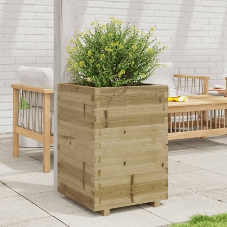 Jardinera madera de pino impregnada 50x50x72,5 cm de vidaXL, Maceteros y jardineras - Ref: Foro24-3282578, Precio: 173,99 €, ...