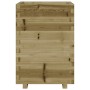 Jardinera madera de pino impregnada 50x50x72,5 cm de vidaXL, Maceteros y jardineras - Ref: Foro24-3282578, Precio: 173,99 €, ...