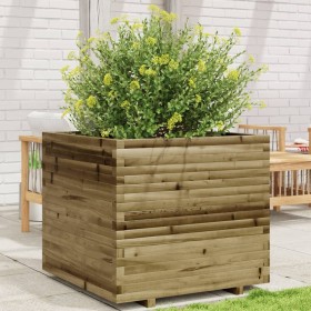 Jardinera de madera de pino impregnada 80x80x72 cm de vidaXL, Maceteros y jardineras - Ref: Foro24-3282628, Precio: 274,99 €,...