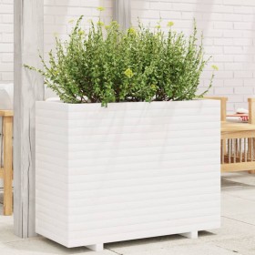 Solid white pine wood planter 90x40x72 cm by vidaXL, Pots and planters - Ref: Foro24-3282635, Price: 233,99 €, Discount: %