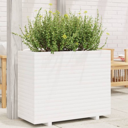 Solid white pine wood planter 90x40x72 cm by vidaXL, Pots and planters - Ref: Foro24-3282635, Price: 232,86 €, Discount: %