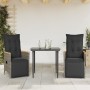 Gartenliegen und Kissen 2 Stück graues synthetisches Rattan von vidaXL, Gartenstühle - Ref: Foro24-365672, Preis: 239,88 €, R...