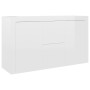 Aparador de madera de ingeniería gris brillante 120x36x69 cm de vidaXL, Aparadores - Ref: Foro24-801847, Precio: 149,59 €, De...