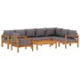 Gartensofa-Set mit Kissen 6-teilig aus massivem Akazienholz von vidaXL, Gartensets - Ref: Foro24-3214864, Preis: 807,46 €, Ra...