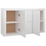 Aparador de madera de ingeniería gris brillante 120x36x69 cm de vidaXL, Aparadores - Ref: Foro24-801847, Precio: 149,59 €, De...