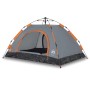 3 person quick opening gray and orange camping tent by vidaXL, tents - Ref: Foro24-4004167, Price: 67,17 €, Discount: %