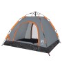 3 person quick opening gray and orange camping tent by vidaXL, tents - Ref: Foro24-4004167, Price: 67,17 €, Discount: %