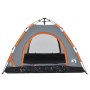 3 person quick opening gray and orange camping tent by vidaXL, tents - Ref: Foro24-4004167, Price: 67,17 €, Discount: %