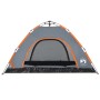 4 person quick opening gray and orange camping tent by vidaXL, tents - Ref: Foro24-4004171, Price: 90,13 €, Discount: %