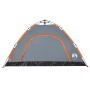 4 person quick opening gray and orange camping tent by vidaXL, tents - Ref: Foro24-4004171, Price: 90,13 €, Discount: %