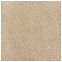 ZIZUR-Teppich in Jute-Optik für drinnen und draußen, 120 x 120 cm von vidaXL, Teppiche - Ref: Foro24-4006162, Preis: 53,70 €,...