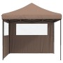 Pop-Up Folding Party Tent with 2 Side Walls Brown by vidaXL, Tents and gazebos - Ref: Foro24-4004925, Price: 135,34 €, Discou...