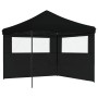 Tienda de fiesta plegable Pop-Up con 2 paredes laterales negra de vidaXL, Carpas y cenadores - Ref: Foro24-4004927, Precio: 1...