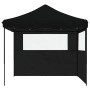 Tienda de fiesta plegable Pop-Up con 2 paredes laterales negra de vidaXL, Carpas y cenadores - Ref: Foro24-4004927, Precio: 1...