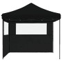 Tienda de fiesta plegable Pop-Up con 2 paredes laterales negra de vidaXL, Carpas y cenadores - Ref: Foro24-4004927, Precio: 1...