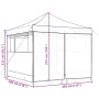 Zusammenklappbares Pop-up-Partyzelt mit 4 Terrakotta-Seitenwänden von vidaXL, Zelte und Pavillons - Ref: Foro24-4004933, Prei...