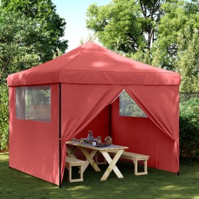 Pop-Up Folding Party Tent 4 Burgundy Side Walls by vidaXL, Tents and gazebos - Ref: Foro24-4004931, Price: 152,99 €, Discount: %