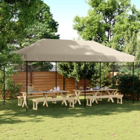 Pop-Up taupe folding party tent 580x292x315 cm by vidaXL, Tents and gazebos - Ref: Foro24-4004938, Price: 177,99 €, Discount: %