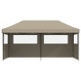 Tienda de fiesta plegable Pop-Up con 3 paredes laterales taupe de vidaXL, Carpas y cenadores - Ref: Foro24-4004946, Precio: 2...