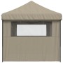 Pop-Up folding party tent with 3 taupe side walls by vidaXL, Tents and gazebos - Ref: Foro24-4004946, Price: 232,30 €, Discou...