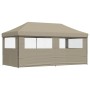 Tienda de fiesta plegable Pop-Up con 3 paredes laterales taupe de vidaXL, Carpas y cenadores - Ref: Foro24-4004946, Precio: 2...