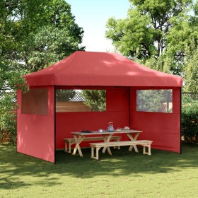 Pop-Up Folding Party Tent 3 Burgundy Side Walls by vidaXL, Tents and gazebos - Ref: Foro24-4004971, Price: 177,62 €, Discount: %