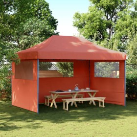 Pop-Up Folding Party Tent 3 Terracotta Side Walls by vidaXL, Tents and gazebos - Ref: Foro24-4004973, Price: 177,34 €, Discou...