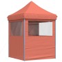 Pop-Up Folding Party Tent 4 Terracotta Side Walls by vidaXL, Tents and gazebos - Ref: Foro24-4005005, Price: 142,99 €, Discou...