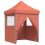 Pop-Up Folding Party Tent 4 Terracotta Side Walls by vidaXL, Tents and gazebos - Ref: Foro24-4005005, Price: 142,99 €, Discou...