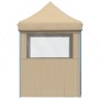 Pop-Up Folding Party Tent with 4 Beige Side Walls by vidaXL, Tents and gazebos - Ref: Foro24-4004999, Price: 143,59 €, Discou...