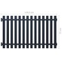 Anthracite powder coated steel fence panel 170.5x75 cm by vidaXL, fence panels - Ref: Foro24-146475, Price: 165,99 €, Discoun...