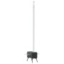 Estufa leña de tienda con chimenea patas plegables acero negro de vidaXL, Chimeneas - Ref: Foro24-4005748, Precio: 178,86 €, ...