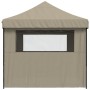 Tienda de fiesta plegable Pop-Up con 4 paredes laterales taupe de vidaXL, Carpas y cenadores - Ref: Foro24-4005026, Precio: 1...