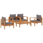 Garden sofa set with cushions 5 pieces solid acacia wood by vidaXL, Garden sets - Ref: Foro24-3214847, Price: 492,05 €, Disco...