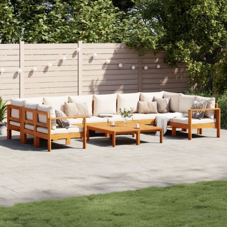 Garden sofa set with cushions 8 pieces solid acacia wood by vidaXL, Garden sets - Ref: Foro24-3214853, Price: 1,00 €, Discoun...