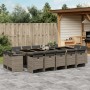 Garten-Essgruppe mit Kissen, 15-teilig, graues synthetisches Rattan von vidaXL, Gartensets - Ref: Foro24-3277819, Preis: 1,00...