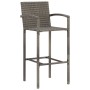 Garden table and stools 5 pcs acacia wood PE rattan gray by vidaXL, Garden sets - Ref: Foro24-3295290, Price: 343,99 €, Disco...