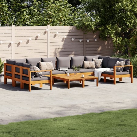 Garden sofa set with cushions 8 pieces solid acacia wood by vidaXL, Garden sets - Ref: Foro24-3214866, Price: 1,00 €, Discoun...