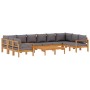 Gartensofa-Set mit Kissen 8-teilig aus massivem Akazienholz von vidaXL, Gartensets - Ref: Foro24-3214866, Preis: 1,00 €, Raba...