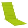 Garden sun lounger with table and cushion made of solid acacia wood. by vidaXL, Loungers - Ref: Foro24-3061598, Price: 190,38...