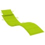 Garden sun lounger with table and cushion made of solid acacia wood. by vidaXL, Loungers - Ref: Foro24-3061598, Price: 190,38...