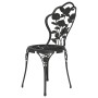 Bistro chairs 2 units cast aluminum black by vidaXL, Garden chairs - Ref: Foro24-317750, Price: 150,66 €, Discount: %